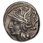 Roman Rep. AR Denarius L. Saturninus (104 BC) Ch VF (Cr-317/3b)