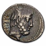 Roman Rep AR Denarius L. Titurius Sabinus (89 BC) XF (Cr-344/3)