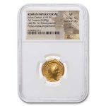 Roman Rep. Gold Aureus Julius Caesar (44 BC) VF NGC (Cr-466/1)