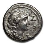 Roman Rep. Silver Denarius M. Aemelius (114-113 BC) VF (Cr-291/1)