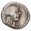 Roman Rep. Silver Denarius M. Fannius (123 BC) Ch Fine (Cr-275/1)