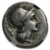 Roman Repub. Silver Denarius L. Flaminius Chilo (109/8 BC) VF NGC