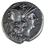 Roman Republic AR Denarius C. Servilius M.F. 136 BC VF (Cr-239/1)