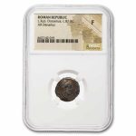Roman Republic AR Denarius L. Dossenus (87 BC) Fine NGC