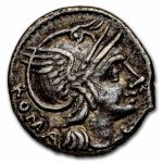 Roman Republic AR Denarius L. Flam Chi (109-108 BC) VF (Cr-302/1)