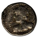 Roman Republic AR Denarius L. Macer (84 BC) VF