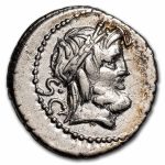 Roman Republic AR Denarius L. Procilius (80 BC) XF (Cr-379/1)