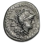 Roman Republic AR Denarius M. Lucilius Rufus 101 BC VF (Cr-324/1)
