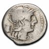 Roman Republic AR Denarius M. Marcius (134 BC) Fine (Cr-245/1)
