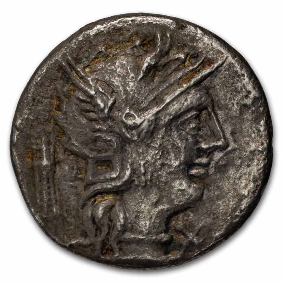 Roman Republic AR Denarius M. Opimius (131 BC) VF (Cr-254/1)