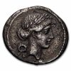 Roman Republic AR Denarius Pomponius Musa (50 BC) VF (Cr-410/10)