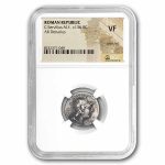Roman Republic AR Denarius Servilius (136 BC) VF NGC (Cr-239/1)