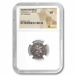 Roman Republic AR Denarius Spurius Afranius (C.150 BC) VF NGC