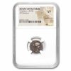 Roman Republic Denarius c. 46 BC T. Carisius VF NGC (Cr 464/4)