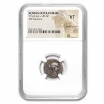 Roman Republic Denarius c. 46 BC T. Carisius VF NGC (Cr 464/4)