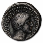 Roman Republic Octavian AR Denarius (36 BC) VF (Cr-540/2)