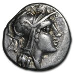 Roman Republic Silver AR Denarius D. Silanus (91 BC) VF Cr-337/3