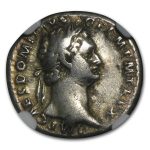 Roman Silver Denarii Emperor Domitian (81-96 AD) VF NGC