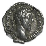 Roman Silver Denarius Emperor Commodus (177-192 AD) VF NGC
