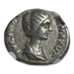 Roman Silver Denarius Julia Domna XF NGC (193-211 AD)