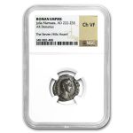 Roman Silver Denarius Julia Mamaea (222-235 AD) Ch VF NGC