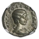 Roman Silver Denarius Julia Soaemias (218-222 AD) XF NGC