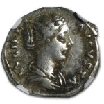 Roman Silver Denarius Lucilla (164-182 AD) VF NGC