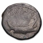Roman Silver Denarius Marc Antony Legion IV (32-31 BC) VF