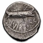 Roman Silver Denarius Marc Antony Legion VII (32-31 BC) Fine