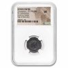Roman Silvered Aurelianianus Emp Constantius I 305-306 AD VF NGC