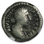 Rome AR Denarius Faustina Jr. 147-75/6 AD Fine NGC (Random Coin)