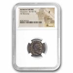 Rome AR Denarius Vespasian (69-79 AD) Fine NGC Judaea Capta