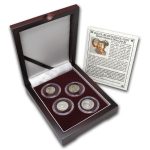 Russian 4-Coin Silver Kopek Transitional Set (0.1736 ASW)