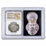 Sasanian Empire AR Drachm Khusru II (591-628 AD) Ch XF NGC Vault