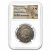 Sasanian Empire AR Drachm King Khusru II (591-628 AD) CH XF NGC