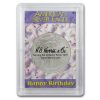 Silver American Eagle Harris Holder (Happy Birthday Design)