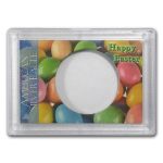 Silver American Eagle Harris Holder (Happy Easter Design)
