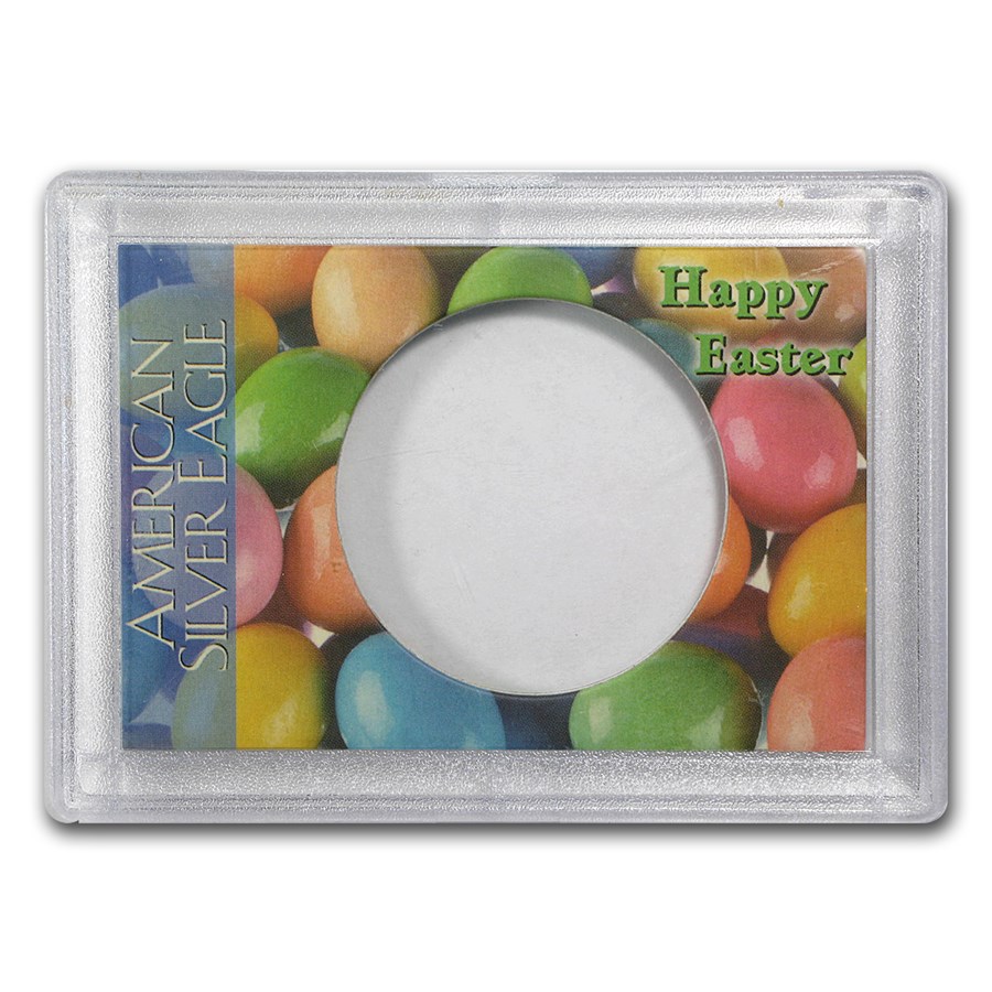 Silver American Eagle Harris Holder (Happy Easter Design)