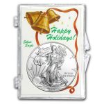 Snap-Lock Holder - Happy Holidays (Silver Eagle)