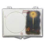 Snap-Lock Holder - Season's Greetings (Silver Eagle)