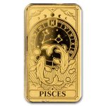 Solomon Islands 1/200 oz Gold Zodiac Ingot (Pisces)