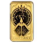 Solomon Islands 1/200 oz Gold Zodiac Ingot (Sagittarius)