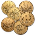 South Korea 1/2 oz Gold 25,000 Won Olympics BU/Proof