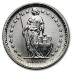 Switzerland Silver 1/2 Franc AU/BU (Random Year)