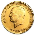Turkey Gold 100 Atatürk Kurush (Random) Avg Circ