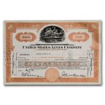 United States Lines Company Stock Certificate
