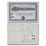 United States Mining Company Stock Certificate (Blue)