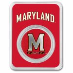 University of Maryland 1 oz Silver Colorized Round (in TEP)