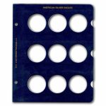 Whitman Coin Page - Silver Eagle (9 Openings)