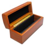 Wooden Slab Cedar Storage Box - Twenty Slabs (PCGS or NGC)